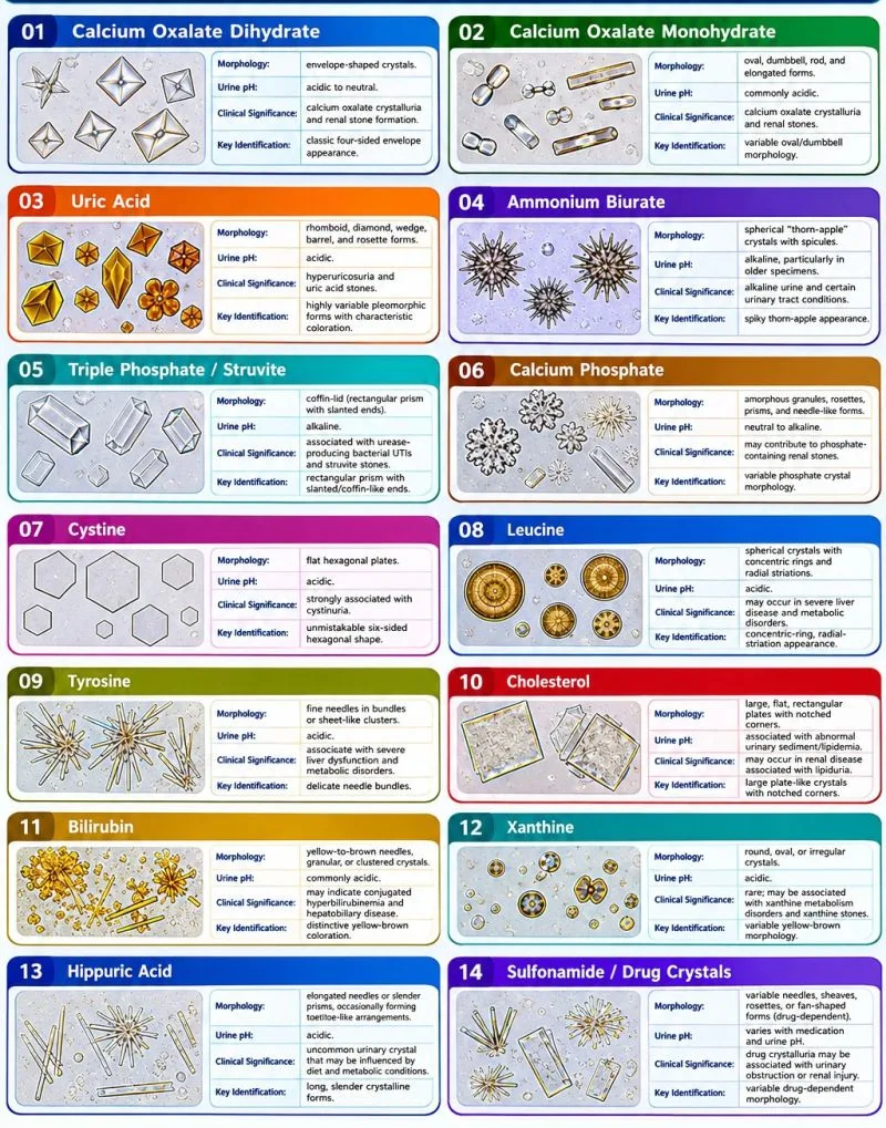 Urinary Crystals: Types, Formation, and Clinical Significance